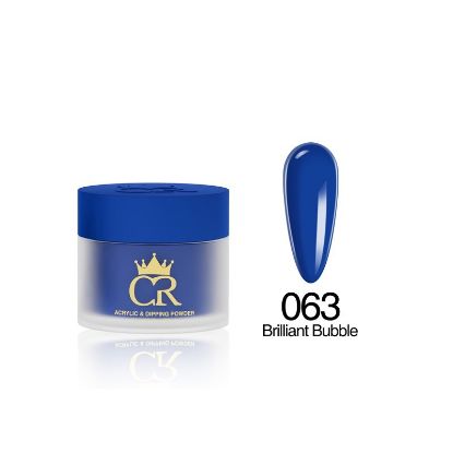 Picture of CROWN HEMA & TPO FREE DIP & ACRYLIC POWDER 063 BRILLIANT BUBBLE