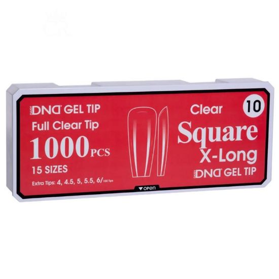 Picture of DND SOFT GEL TIPS - SQUARE X-LONG - 1000PCS #10