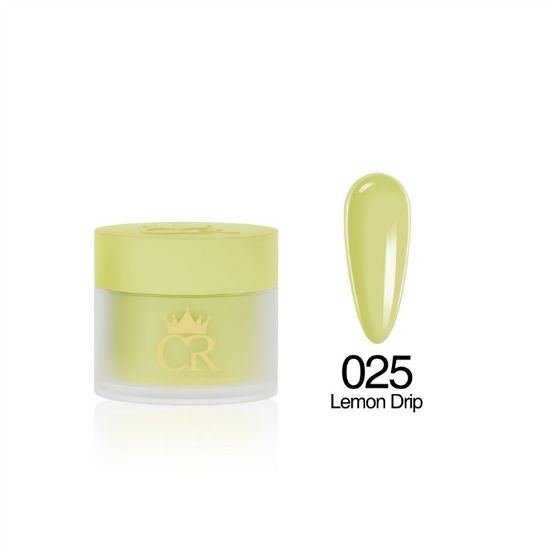Picture of CROWN HEMA & TPO FREE DIP & ACRYLIC POWDER 025 LEMON DRIP