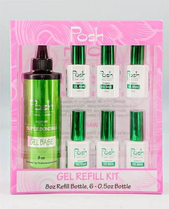 Picture of POSH GEL BASE 8OZ REFILL COMBO