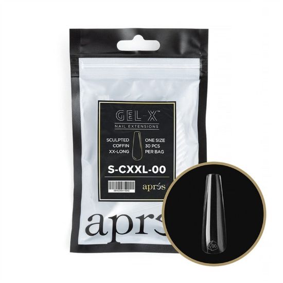 Picture of APRES GEL-X® SCULPTED COFFIN EXTRA EXTRA LONG REFILL BAG -00