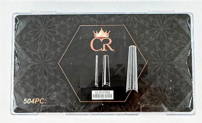 Picture of CROWN CLEAR COFFIN TIPS 504 PCS JP-043