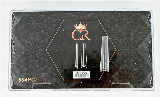 Picture of CROWN CLEAR COFFIN TIPS 504 PCS JP-043