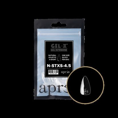 Picture of APRES GEL-X® NATURAL STILETTO EXTRA SHORT REFILL BAG -4.5