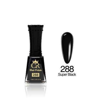 Picture of CROWN HEMA & TPO FREE LACQUER 288 SUPER BLACK