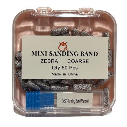 Picture of CROWN ZEBRA MINI SANDING BANDS COARSE 50 PCS WITH CARBIDE
