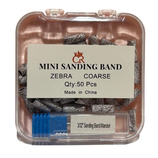 Picture of CROWN ZEBRA MINI SANDING BANDS COARSE 50 PCS WITH CARBIDE