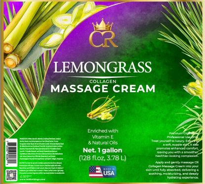 Picture of CROWN COLLAGEN MASSAGE CREAM LOTION 1 GALLON LEMONGRASS