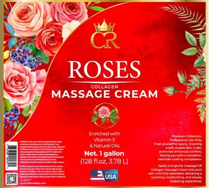 Picture of CROWN COLLAGEN MASSAGE CREAM LOTION 1 GALLON ROSE