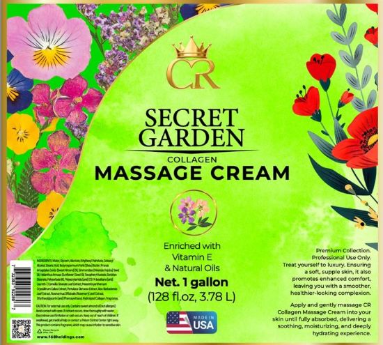 Picture of CROWN COLLAGEN MASSAGE CREAM LOTION 1 GALLON SECRET GARDEN