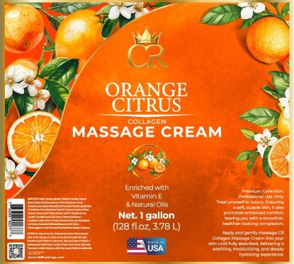 Picture of CROWN COLLAGEN MASSAGE CREAM LOTION 1 GALLON ORANGE CITRUS