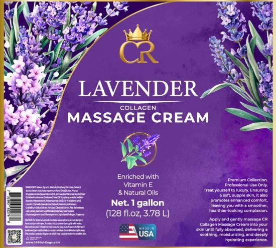 Picture of CROWN COLLAGEN MASSAGE CREAM LOTION 1 GALLON LAVENDER