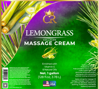 Picture of CROWN COLLAGEN MASSAGE CREAM LOTION CASE OF 4 - 1 GALLON LEMONGRASS