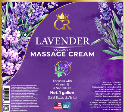 Picture of CROWN COLLAGEN MASSAGE CREAM LOTION CASE OF 4 - 1 GALLON LAVENDER