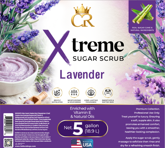 Picture of CROWN XTREME SUGAR SCRUB 5 GALLONS BUCKET LAVENDER