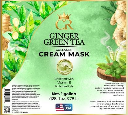 Picture of CROWN COLLAGEN CREAM MASK 1 GALLON GINGER GREEN TEA