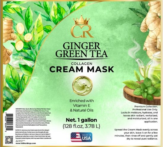 Picture of CROWN COLLAGEN CREAM MASK 1 GALLON GINGER GREEN TEA
