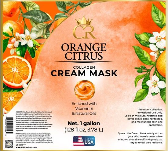 Picture of CROWN COLLAGEN CREAM MASK 1 GALLON ORANGE CITRUS