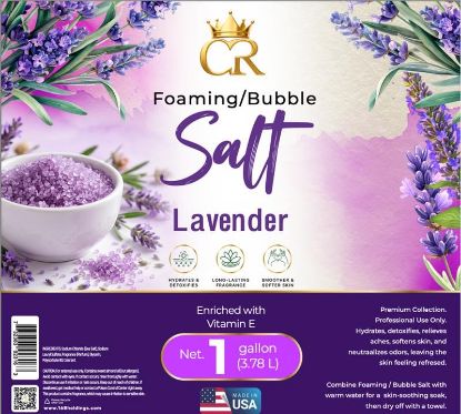 Picture of CROWN FOAMING BUBBLE SALT 1 GALLON LAVENDER