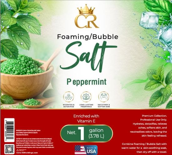 Picture of CROWN FOAMING BUBBLE SALT 1 GALLON PEPPERMINT