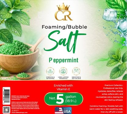Picture of CROWN FOAMING BUBBLE SALT 5 GALLONS BUCKET PEPPERMINT