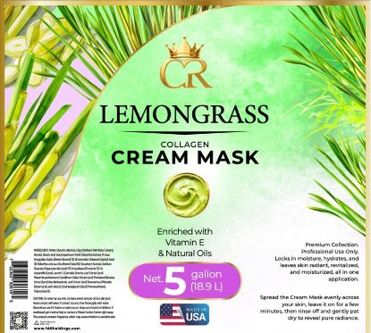 Picture of CROWN COLLAGEN CREAM MASK 5 GALLONS BUCKET LEMONGRASS