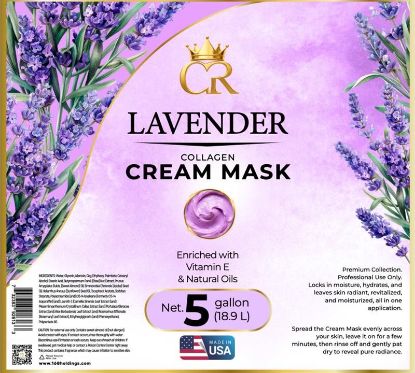 Picture of CROWN COLLAGEN CREAM MASK 5 GALLONS BUCKET LAVENDER