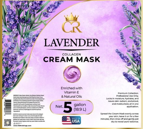 Picture of CROWN COLLAGEN CREAM MASK 5 GALLONS BUCKET LAVENDER