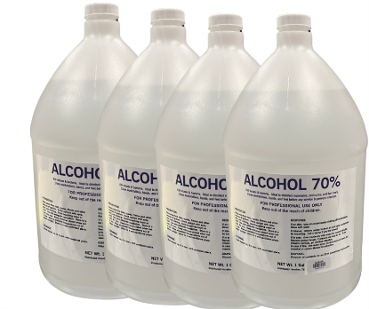 Picture of ALCOHOL 70% CASE OF 4 GALLON (LIMIT 3 CASES)