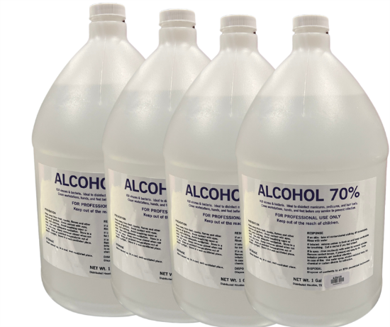Picture of ALCOHOL 70% CASE OF 4 GALLON (LIMIT 3 CASES)