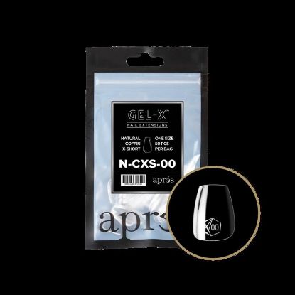 Picture of APRES NATURAL COFFIN EXTRA SHORT - SIZE 6 (50PCS)