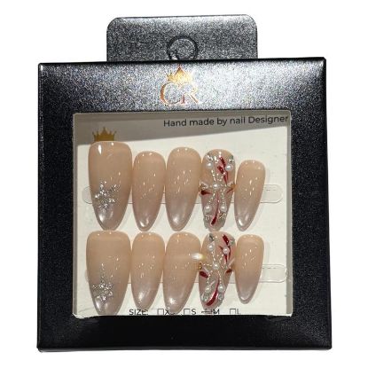 Picture of CROWN HAND PAINTED PRESS-ON NAILS STYLE C143
