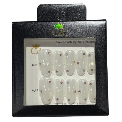 Picture of CROWN HAND PAINTED PRESS-ON NAILS STYLE DX3208