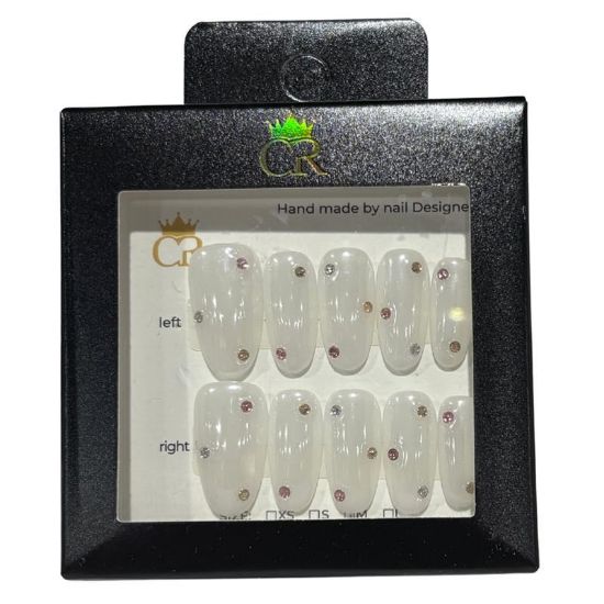 Picture of CROWN HAND PAINTED PRESS-ON NAILS STYLE DX3208