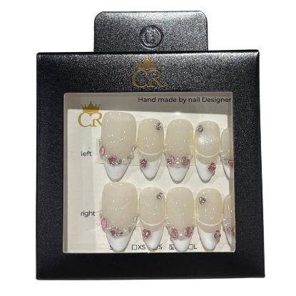 Picture of CROWN HAND PAINTED PRESS-ON NAILS STYLE DX3208