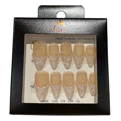 Picture of CROWN HAND PAINTED PRESS-ON NAILS STYLE DX1914