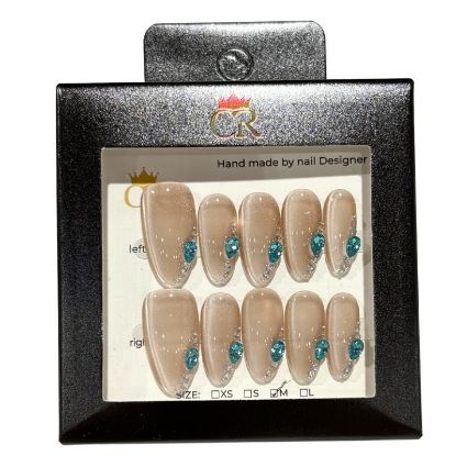 Picture of CROWN HAND PAINTED PRESS-ON NAILS STYLE 241436