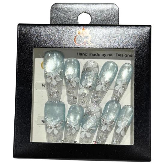 Picture of CROWN HAND PAINTED PRESS-ON NAILS STYLE 29549
