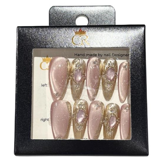 Picture of CROWN HAND PAINTED PRESS-ON NAILS STYLE 29237