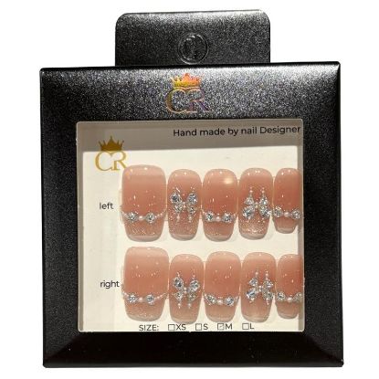 Picture of CROWN HAND PAINTED PRESS-ON NAILS STYLE GD2469