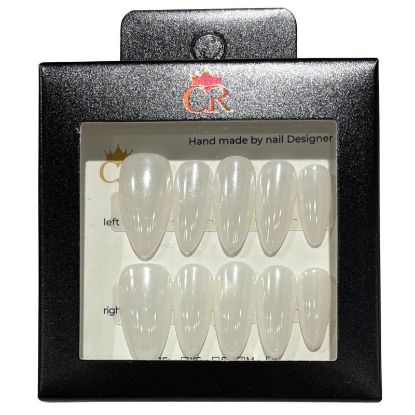 Picture of CROWN HAND PAINTED PRESS-ON NAILS STYLE E531