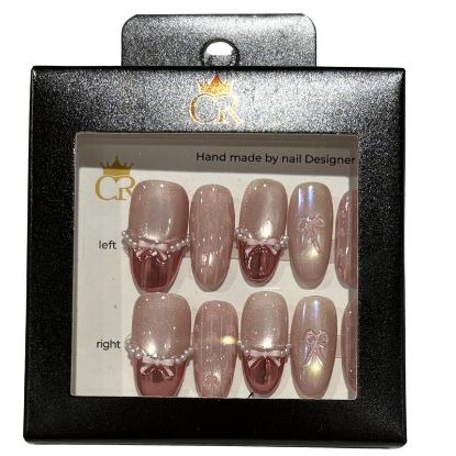 Picture of CROWN HAND PAINTED PRESS-ON NAILS STYLE 29555