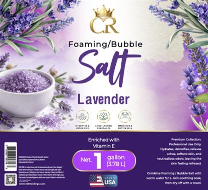 Picture of CROWN FOAMING BUBBLE SALT 1 GALLON LAVENDER