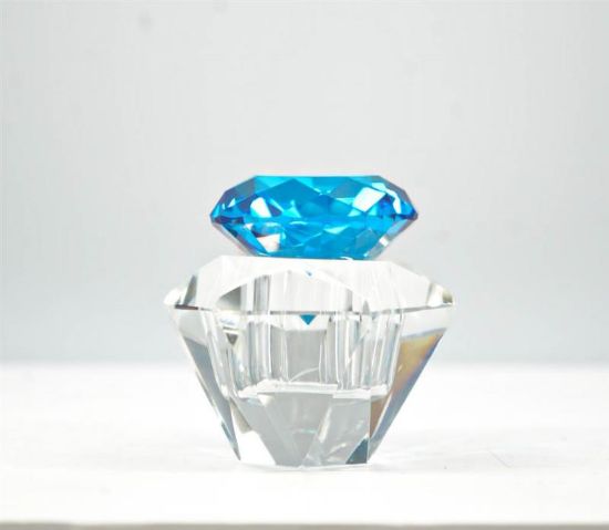 Picture of DIAMOND JAR WITH LIGHT BLUE TOP CR-16
