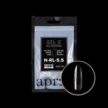 Picture of APRES GEL-X NATURAL ROUND LONG REFILL-5.5 (50PCS)