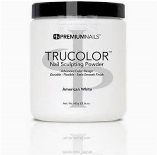 Picture of PREMIUMNAILS TRUCOLOR AMERICAN WHITE ACRYLIC POWDER 32OZ