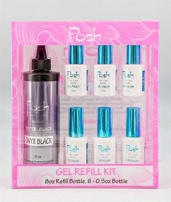 Picture of POSH ONYX BLACK 8OZ REFILL COMBO