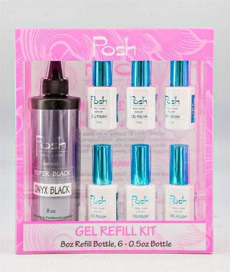 Picture of POSH ONYX BLACK 8OZ REFILL COMBO