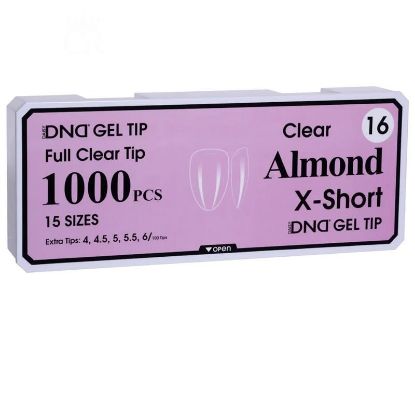 Picture of DND SOFT GEL TIPS - ALMOND X-SHORT - 1000PCS #16