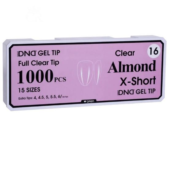 Picture of DND SOFT GEL TIPS - ALMOND X-SHORT - 1000PCS #16